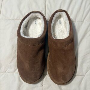 J.Crew Brown Suede Slippers